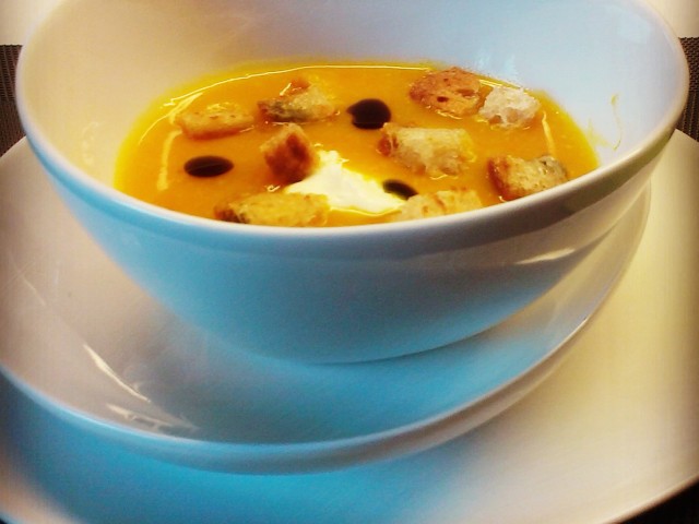 Creamy pumpkin soup